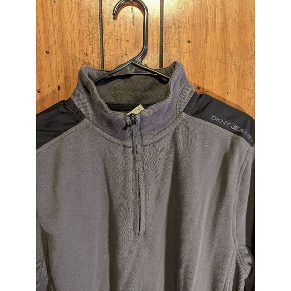 DKNY Quarter Zip Sweatshirt - Picture 2 of 6